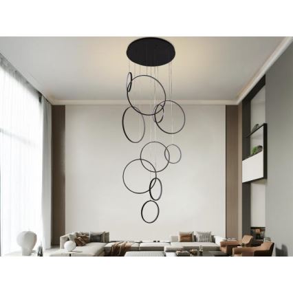 Lampadario a sospensione con filo LED dimmerabile LED/290W/230V 3000-6500K diametro 60 cm + telecomando