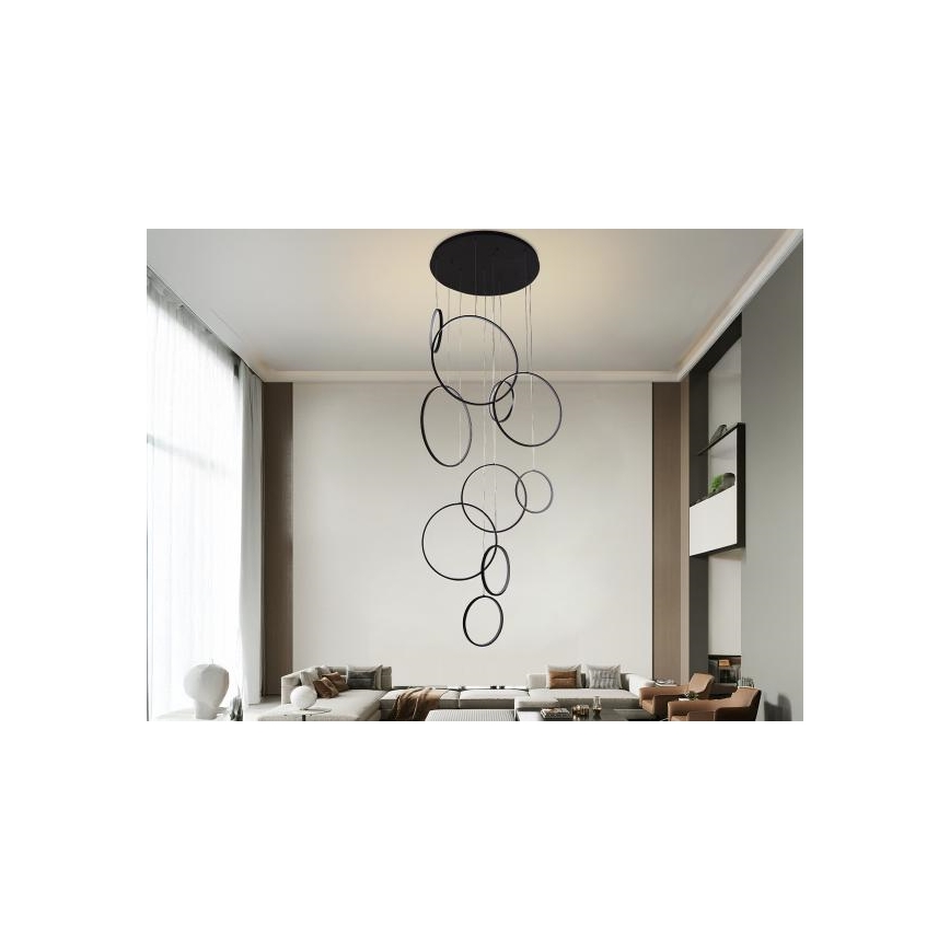 Lampadario a sospensione con filo LED dimmerabile LED/290W/230V 3000-6500K diametro 60 cm + telecomando