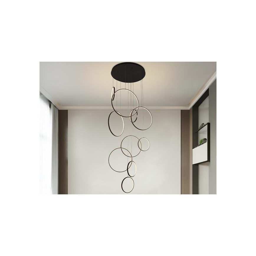 Lampadario a sospensione con filo LED dimmerabile LED/290W/230V 3000-6500K diametro 60 cm + telecomando