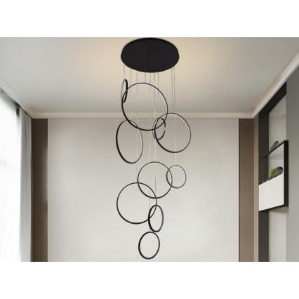Lampadario a sospensione con filo LED dimmerabile LED/290W/230V 3000-6500K diametro 60 cm + telecomando