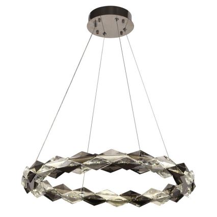 LED Lampadario di cristallo dimmerabile a filo LED/40W/230V 3000-6500K cromo lucido + telecomando