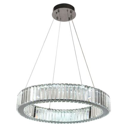 LED Lampadario di cristallo dimmerabile a filo LED/40W/230V 3000-6500K cromo lucido + telecomando