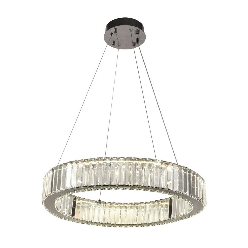 LED Lampadario di cristallo dimmerabile a filo LED/40W/230V 3000-6500K cromo lucido + telecomando