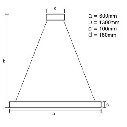 LED Lampadario di cristallo dimmerabile a filo LED/40W/230V 3000-6500K cromo lucido + telecomando