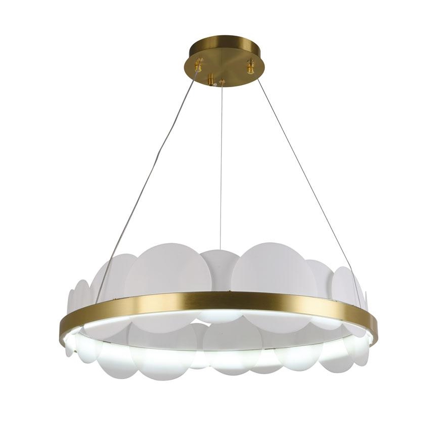 Lampadario a sospensione con filo LED dimmerabile LED/40W/230V 3000-6500K oro + telecomando