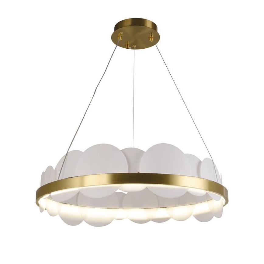 Lampadario a sospensione con filo LED dimmerabile LED/40W/230V 3000-6500K oro + telecomando