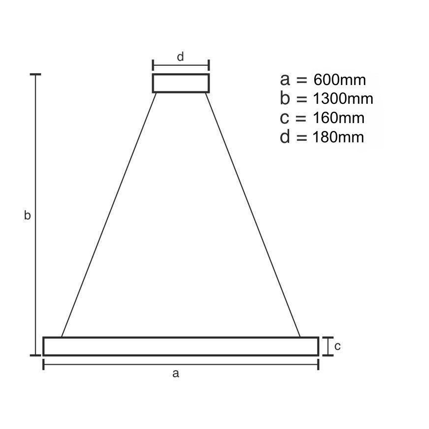 Lampadario a sospensione con filo LED dimmerabile LED/40W/230V 3000-6500K oro + telecomando