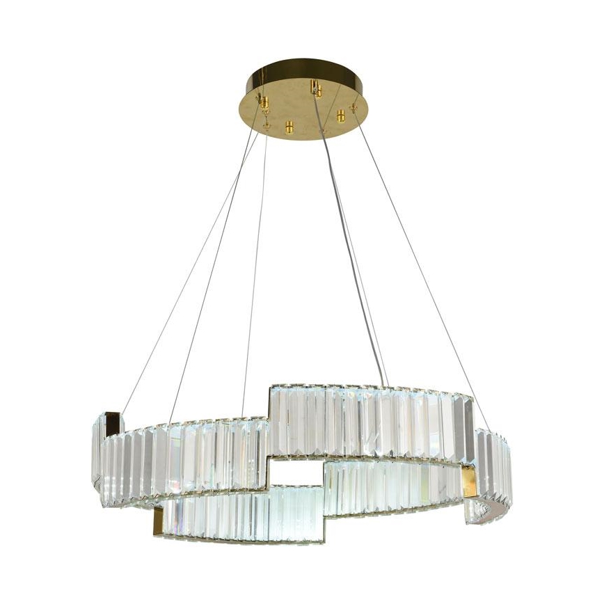 LED Dimmerabile cristallo lampadario su filo LED/40W/230V 3000-6500K oro + telecomando