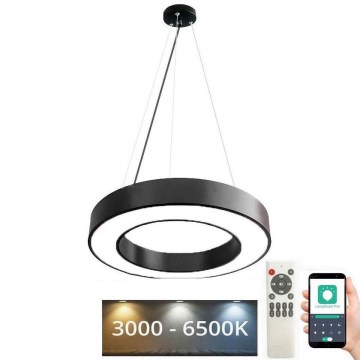 Lampadario a sospensione con filo LED dimmerabile LED/45W/230V 3000-6500K nero + telecomando