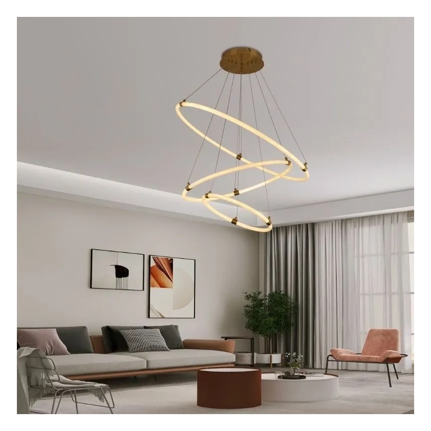 Lampadario a sospensione con filo LED dimmerabile LED/45W/230V 3000-6500K + telecomando
