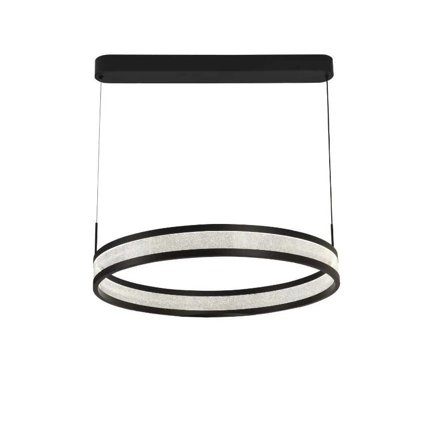 Lampadario a sospensione con filo LED dimmerabile LED/45W/230V 3000-6500K nero + telecomando
