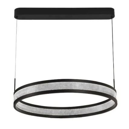 Lampadario a sospensione con filo LED dimmerabile LED/45W/230V 3000-6500K diametro 60 cm nero + telecomando