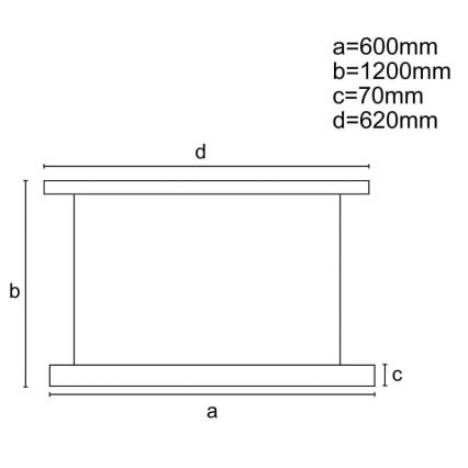 Lampadario a sospensione con filo LED dimmerabile LED/45W/230V 3000-6500K nero + telecomando