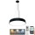 Lampadario a sospensione con filo LED dimmerabile LED/50W/230V 3000-6500K nero + telecomando