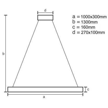 Lampadario a sospensione con filo LED dimmerabile LED/50W/230V 3000-6500K oro + telecomando