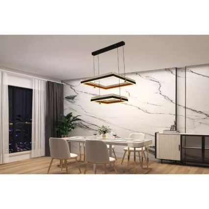 Lampadario a sospensione con filo LED dimmerabile LED/50W/230V 3000-6500K + telecomando