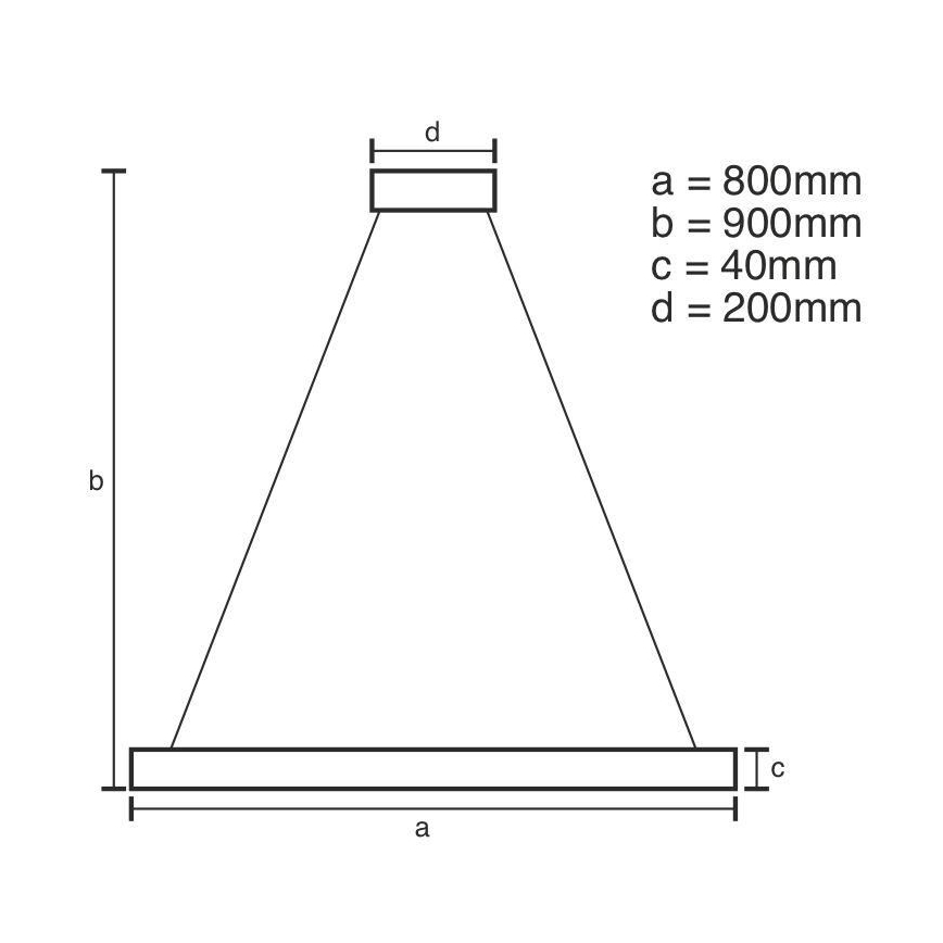 Lampadario a sospensione con filo LED dimmerabile LED/55W/230V 3000-6500K diametro 80 cm + telecomando