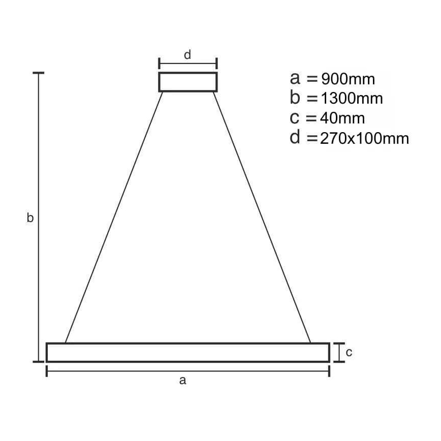 Lampadario a sospensione con filo LED dimmerabile LED/55W/230V 3000-6500K + telecomando