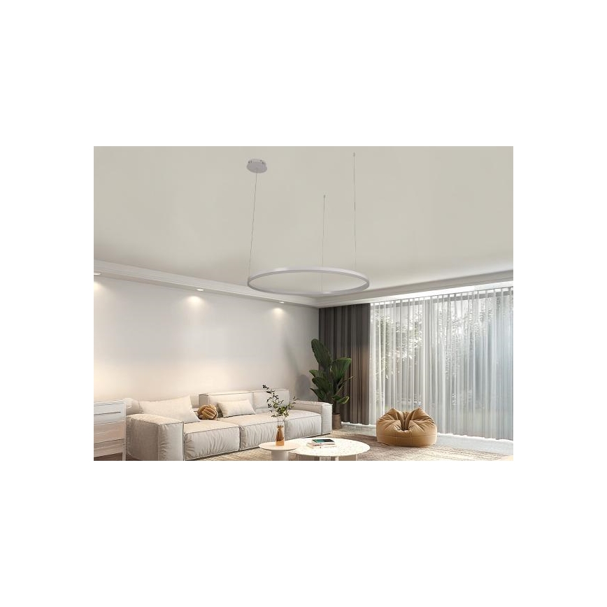Lampadario a sospensione con filo LED dimmerabile LED/55W/230V 3000-6500K + telecomando