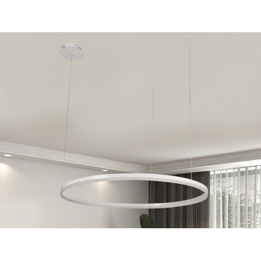 Lampadario a sospensione con filo LED dimmerabile LED/55W/230V 3000-6500K diametro 80 cm + telecomando