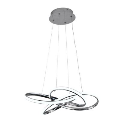 Lampadario a sospensione con filo LED dimmerabile LED/65W/230V 3000-6500K cromo + telecomando