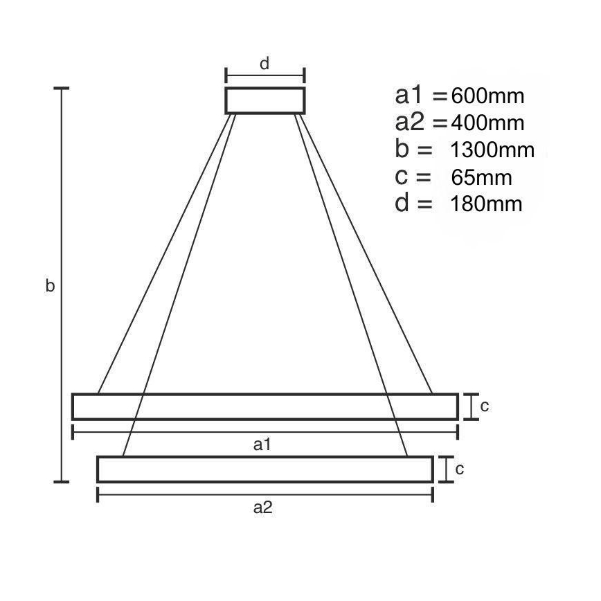 LED Lampadario di cristallo dimmerabile a filo LED/65W/230V 3000-6500K cromo lucido + telecomando