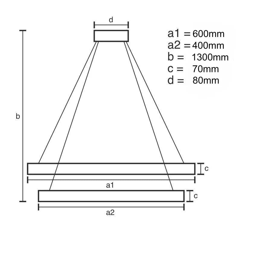 LED Dimmerabile cristallo lampadario su filo LED/65W/230V 3000-6500K + telecomando