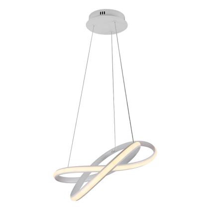 Lampadario a sospensione con filo LED dimmerabile LED/70W/230V 3000-6500K diametro 55 cm bianco + telecomando