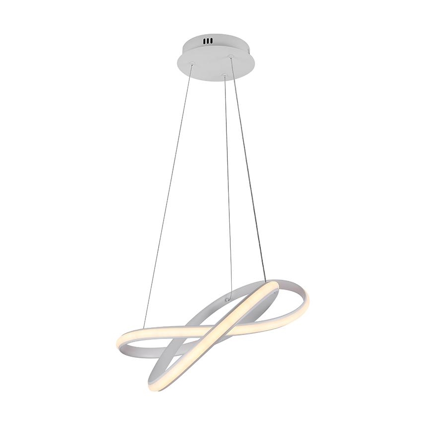 Lampadario a sospensione con filo LED dimmerabile LED/70W/230V 3000-6500K diametro 55 cm bianco + telecomando