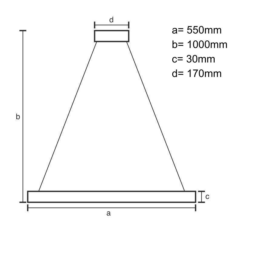 Lampadario a sospensione con filo LED dimmerabile LED/70W/230V 3000-6500K diametro 55 cm bianco + telecomando