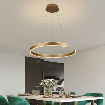 Lampadario a sospensione con filo LED dimmerabile LED/70W/230V 3000-6500K diametro 60 cm + telecomando