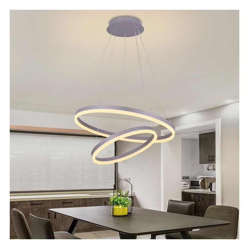 Lampadario a sospensione con filo LED dimmerabile LED/70W/230V 3000-6500K + telecomando