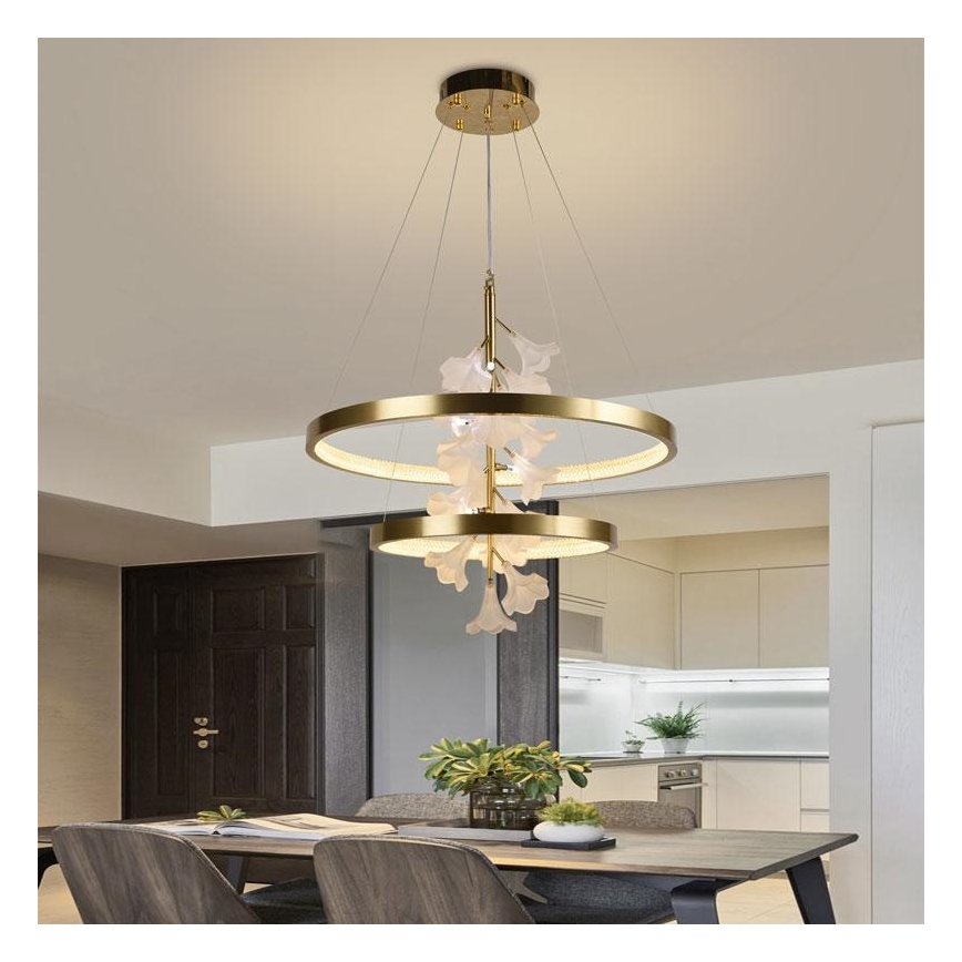 Lampadario a sospensione con filo LED dimmerabile LED/70W/230V 3000-6500K + telecomando