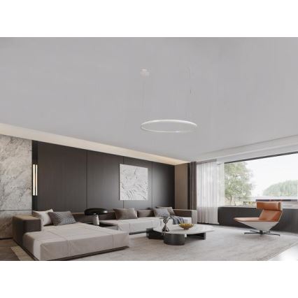Lampadario a sospensione con filo LED dimmerabile LED/72W/230V 3000-6500K diametro 100 cm + telecomando