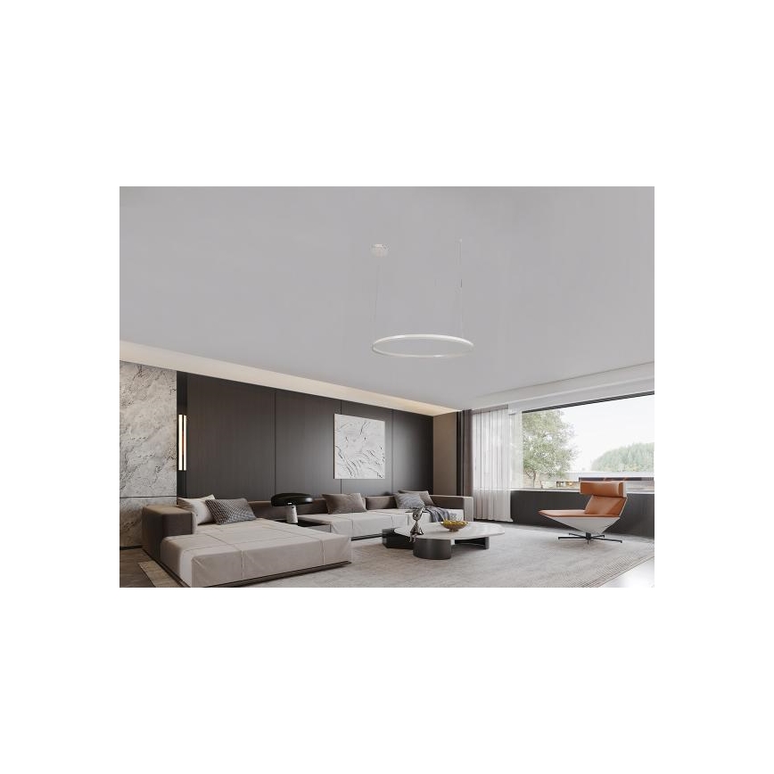 Lampadario a sospensione con filo LED dimmerabile LED/72W/230V 3000-6500K diametro 100 cm + telecomando