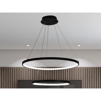 Lampadario a sospensione con filo LED dimmerabile LED/75W/230V 3000-6500K diametro 60 cm + telecomando
