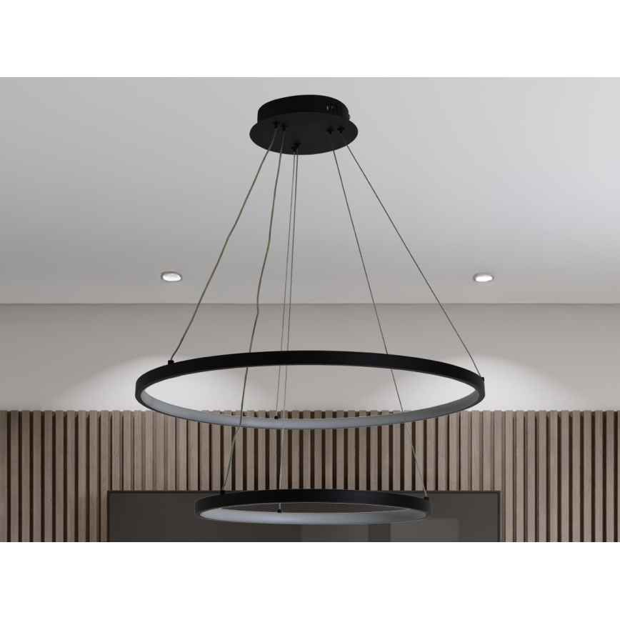 Lampadario a sospensione con filo LED dimmerabile LED/75W/230V 3000-6500K diametro 60 cm + telecomando