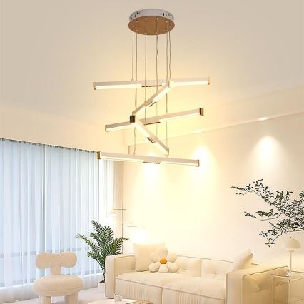 Lampadario a sospensione con filo LED dimmerabile LED/75W/230V 3000-6500K diametro 60 cm + telecomando