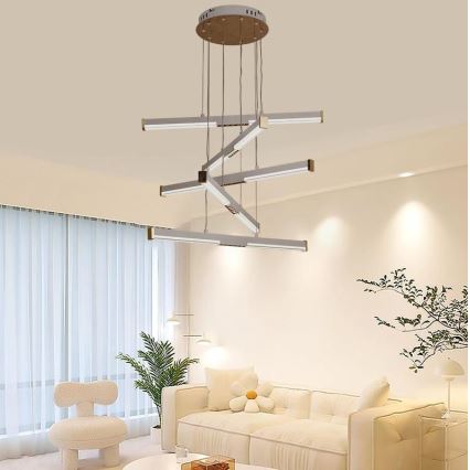 Lampadario a sospensione con filo LED dimmerabile LED/75W/230V 3000-6500K diametro 60 cm + telecomando