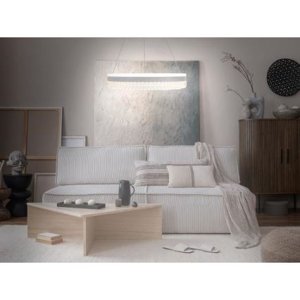 LED Dimmerabile cristallo lampadario su filo LED/80W/230V 3000-6500K bianco + telecomando
