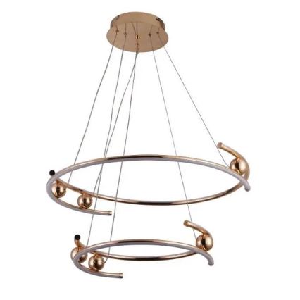 Lampadario a sospensione con filo LED dimmerabile LED/80W/230V 3000-6500K diametro 60 cm + telecomando