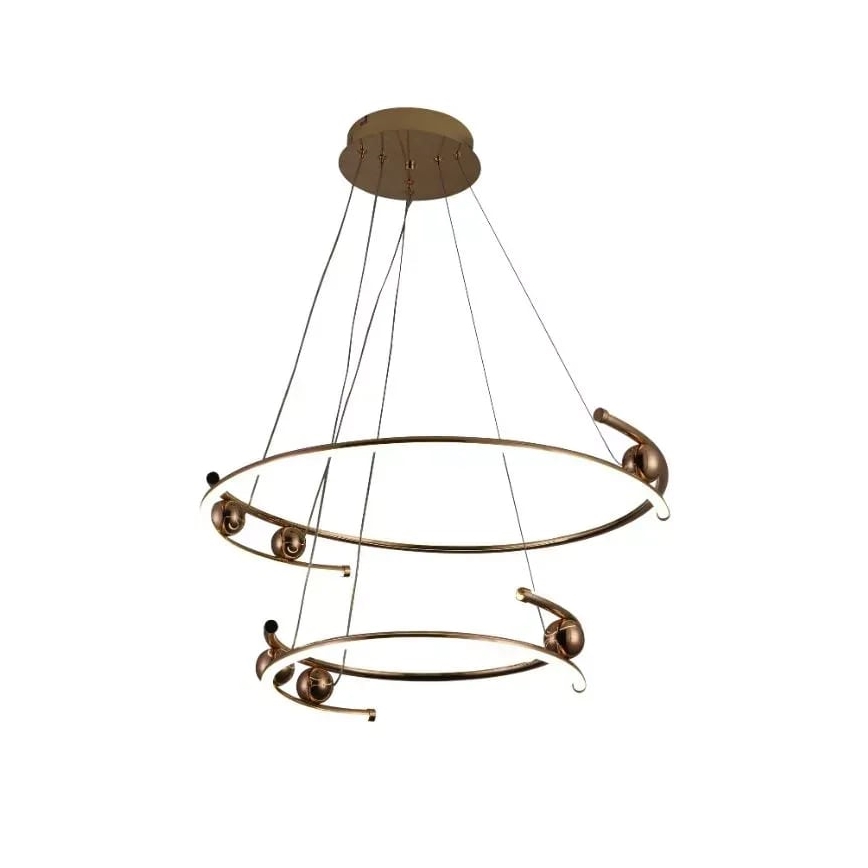 Lampadario a sospensione con filo LED dimmerabile LED/80W/230V 3000-6500K diametro 60 cm + telecomando