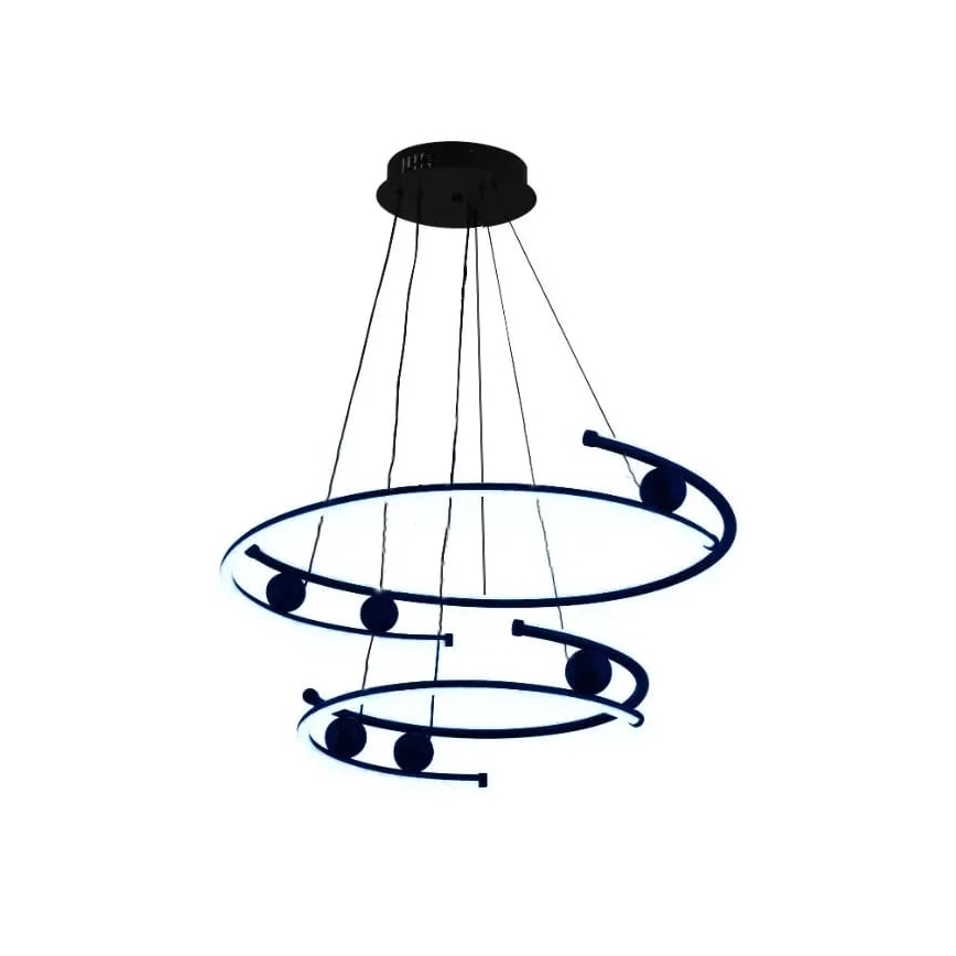 Lampadario a sospensione con filo LED dimmerabile LED/80W/230V 3000-6500K + telecomando