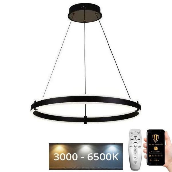 Lampadario a sospensione con filo LED dimmerabile LED/85W/230V 3000-6500K diametro 60 cm + telecomando