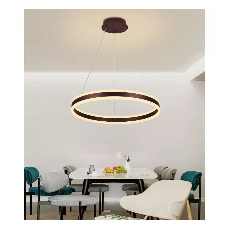 Lampadario a sospensione con filo LED dimmerabile LED/85W/230V 3000-6500K + telecomando