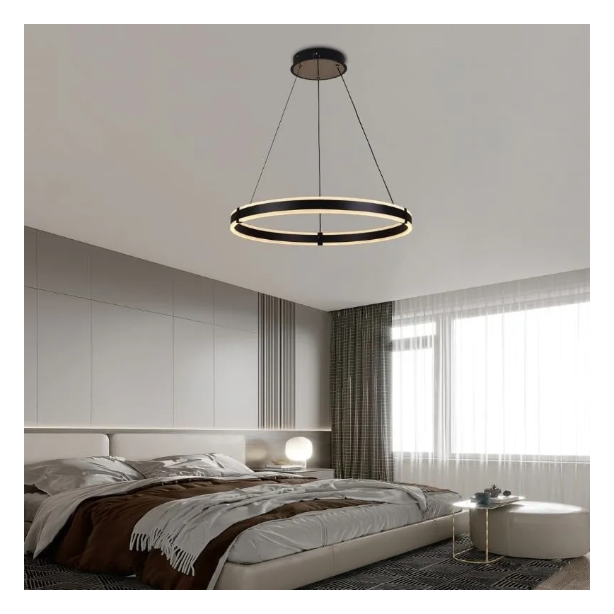 Lampadario a sospensione con filo LED dimmerabile LED/85W/230V 3000-6500K diametro 60 cm + telecomando