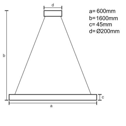 Lampadario a sospensione con filo LED dimmerabile LED/85W/230V 3000-6500K diametro 60 cm + telecomando