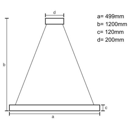 LED Dimmerabile cristallo lampadario su filo LED/90W/230V 3000-6500K nero + telecomando