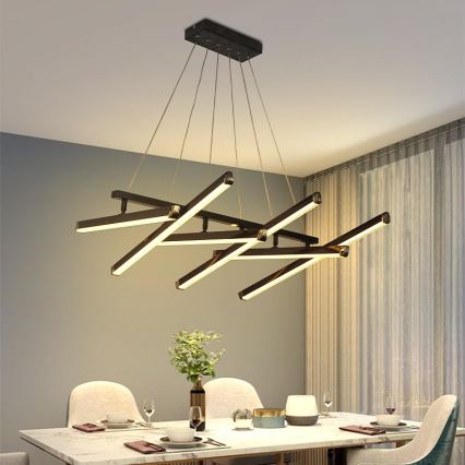 Lampadario a sospensione con filo LED dimmerabile LED/90W/230V 3000-6500K + telecomando