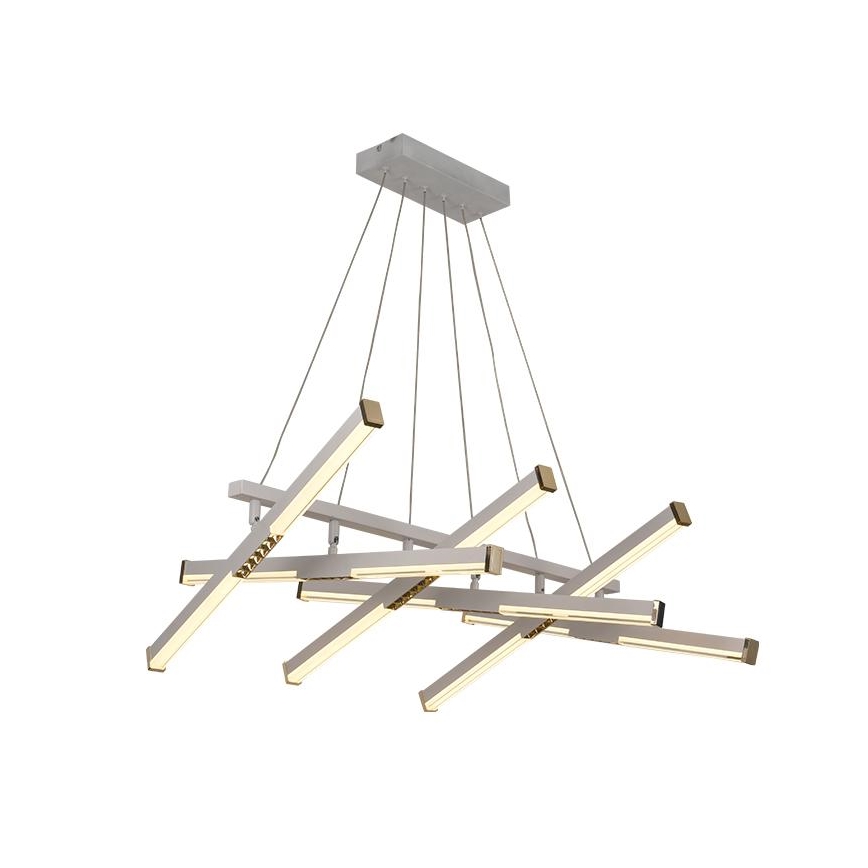 Lampadario a sospensione con filo LED dimmerabile LED/90W/230V 3000-6500K diametro 80 cm + telecomando